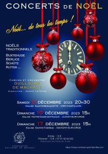 Concert de Noël  à Viry Chatillon le 9 decembre à 20h30